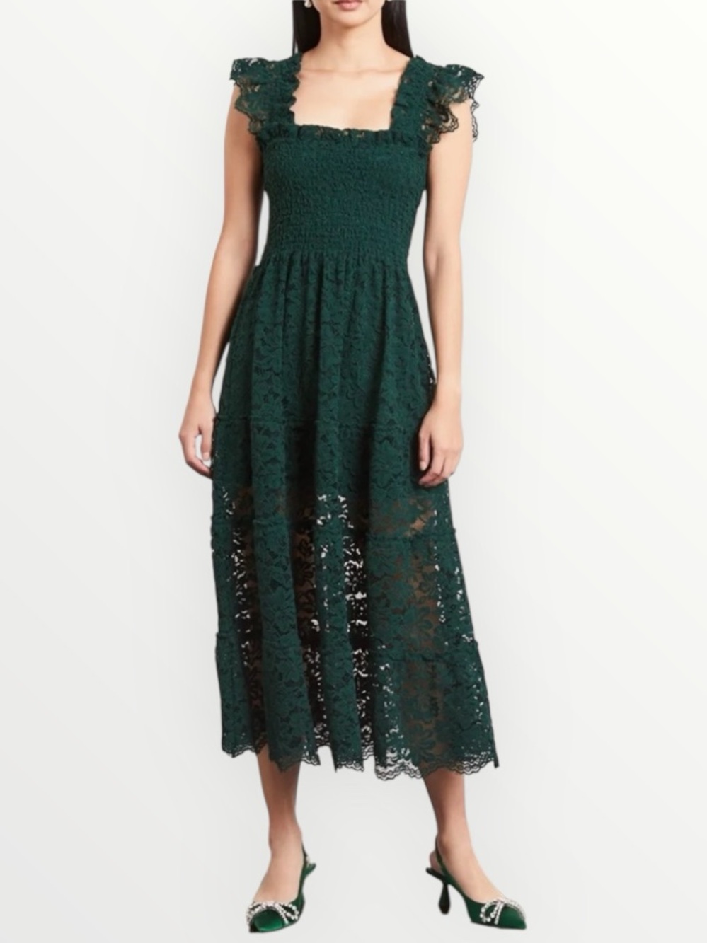 NWT Hill House Home Ellie Nap Midi Dress Botanical Garden Collector’s Edition
